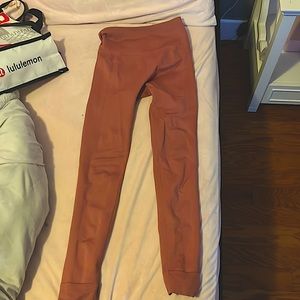 Fabletics leggings rose gold